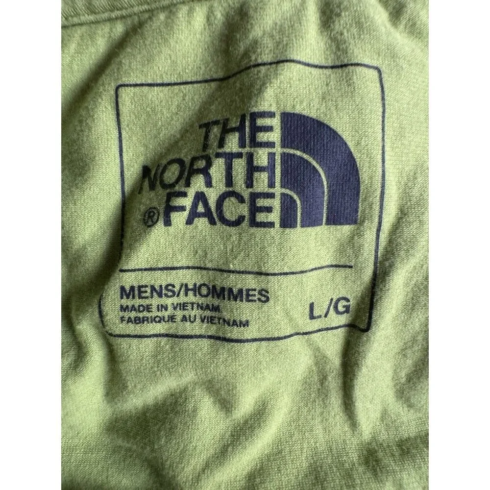 The North Face Polo Shirt Mens Large Green Performance Short Sleeve